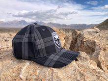 Load image into Gallery viewer, Grey Plaid Fitted Hat