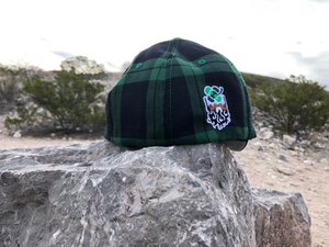 Green Plaid Four-leaf Clover Hat