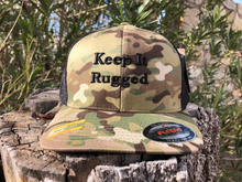 Load image into Gallery viewer, Camo Keep It Rugged Hat