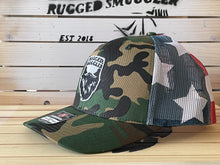 Load image into Gallery viewer, *NEW* Camo Stars and Stripes Trucker Hat