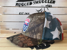 Load image into Gallery viewer, *NEW* Mossy Oak Stars and Stripes Trucker Hat